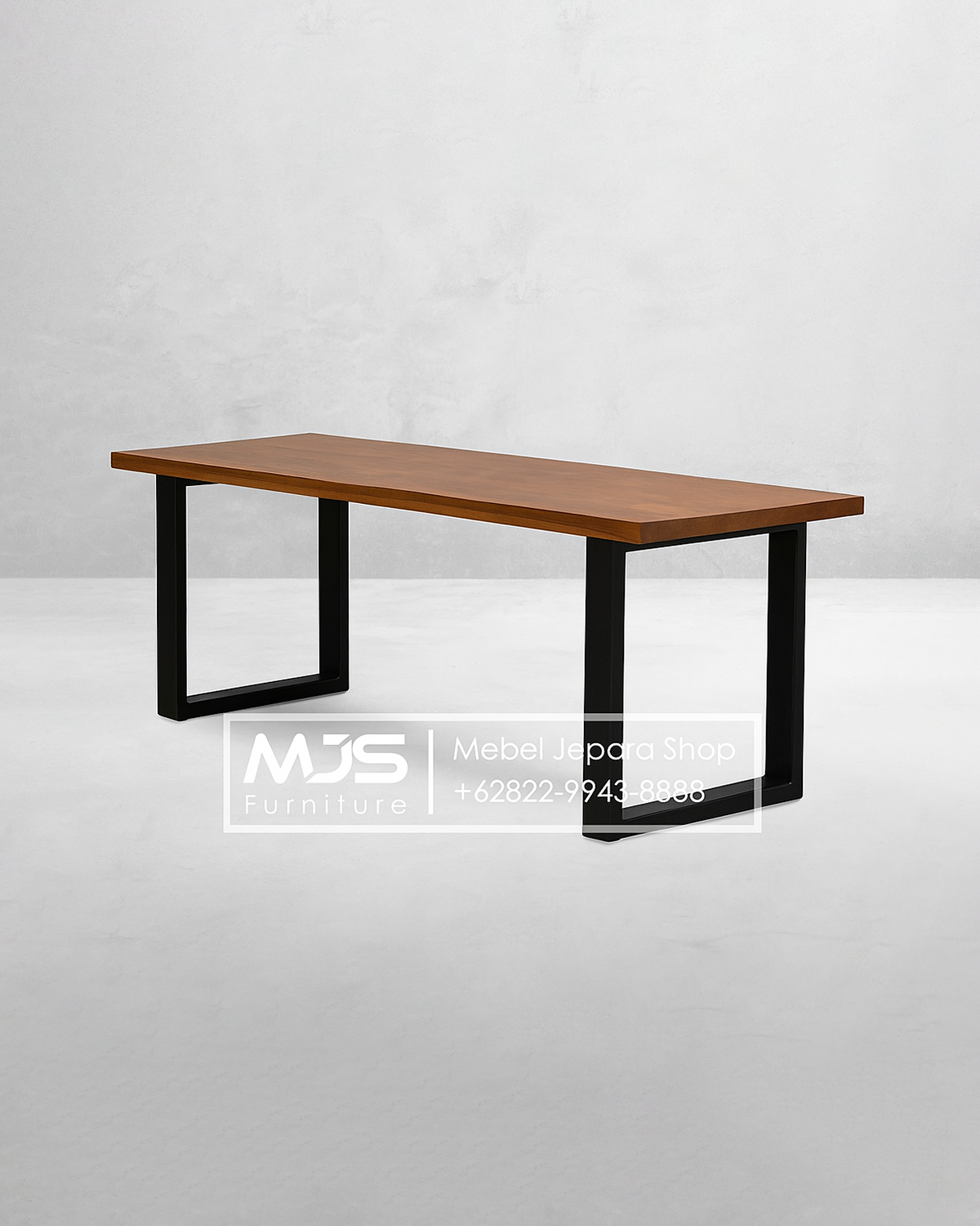 Meja Jati Besi Simple Minimalis