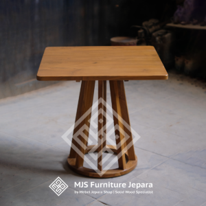 meja cafe jati kotak kayu jati