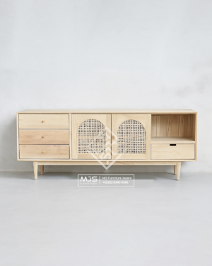 Meja Cabinet TV Retro Minimalis
