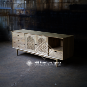 Meja Cabinet TV Retro Minimalis