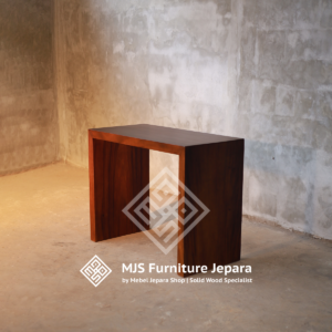Meja Console Kotak Kayu Solid