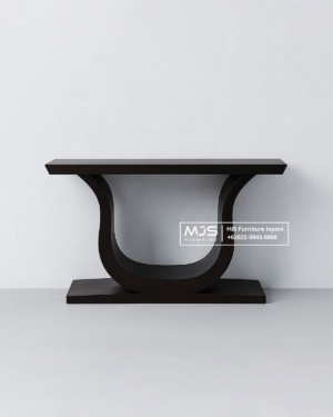 Meja Console Kaki Lengkung Solid