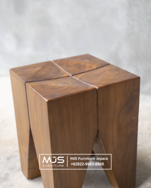 kursi stool kayu jati