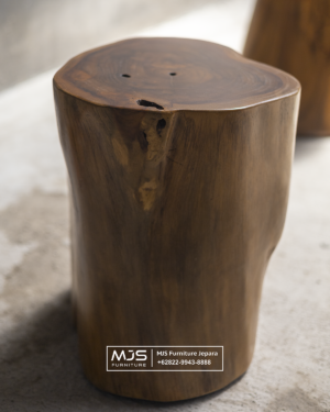 Stool Kayu Jati Natural