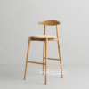 Kursi Bar Stool Kayu Sungkai estetik
