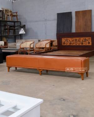 Bangku Stool Bench Cover Leather