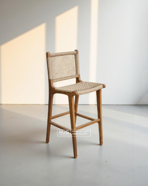Kursi Cafe Bar Stool Anyaman Rope