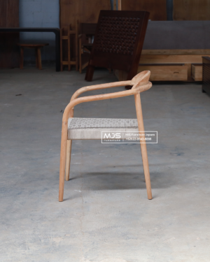 Kursi Cafe Jati Lengkung Rope