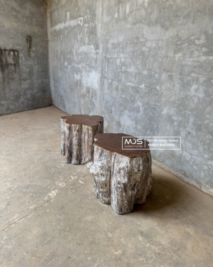 Stool kayu jati jumbo