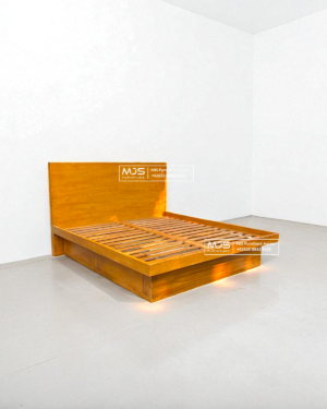 Tempat Tidur Jati Minimalis Low Profile