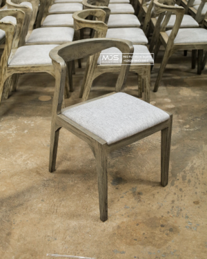 Kursi cafe jati rustic grey