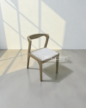 Kursi cafe jati rustic grey