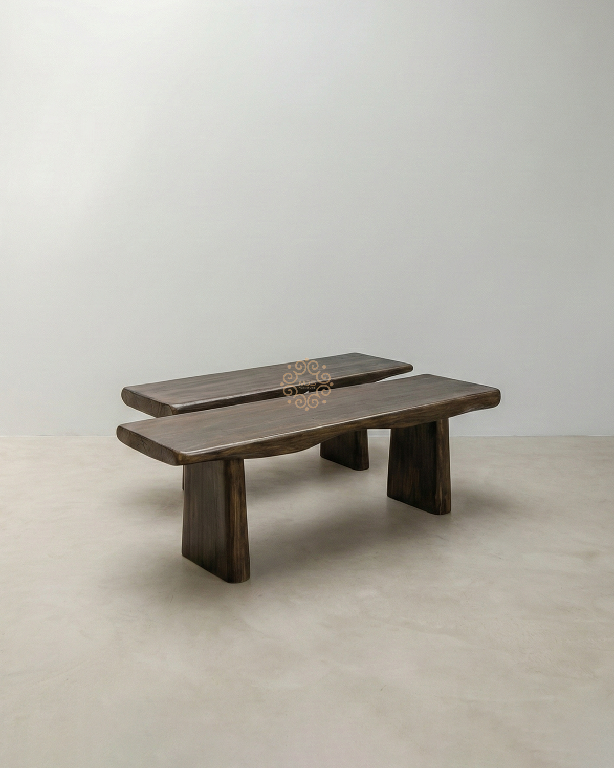Coffee Table Wabi-Sabi Kayu Trembesi Solid