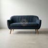 Sofa Tamu Modern Abad Pertengahan Biru Tua
