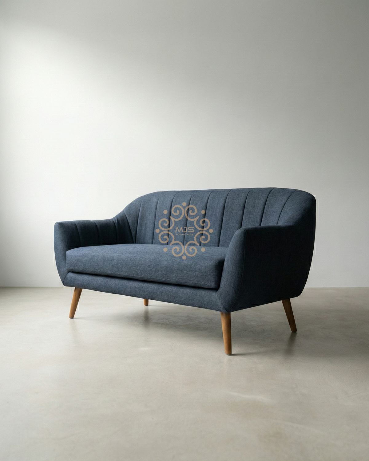 Sofa Tamu Modern Abad Pertengahan Biru Tua