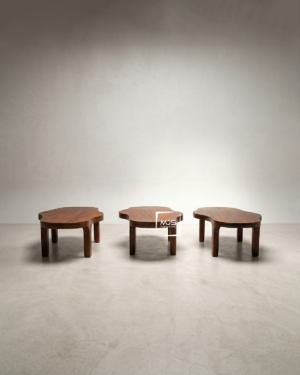 Coffee Table Kayu Trembesi Lengkok