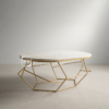 Geometric Marble Coffee Table Kaki Besi