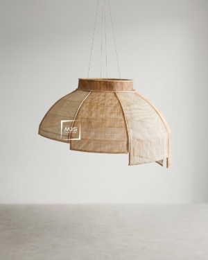 Kap Lampu Gantung Anyaman Natural Aesthetic