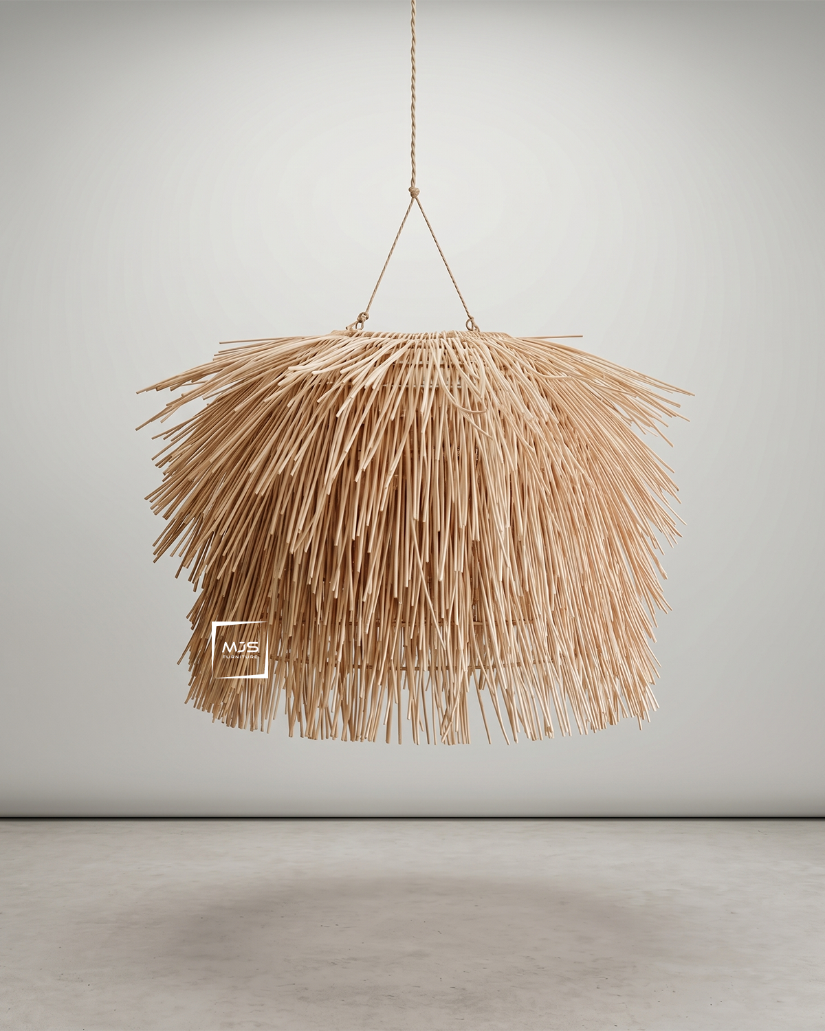 Kap Lampu Gantung Rumbai Anyaman Loom