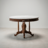 Kencana Carved Pedestal Round Marble Table