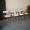 Kursi Makan Minimalis Kayu Jati Busa Fabric
