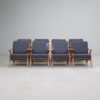 Kursi Tamu Armchair Jati Solid Gaya Denmark
