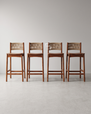 Tropical Modern Barstool Kayu Jati Natural