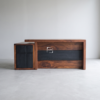 Aksa L-Desk: Meja Kantor Kayu Jati Solid Elegan