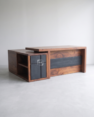 meja kerja kayu solid