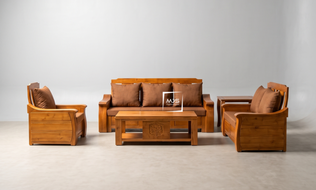 Set Sofa Jati Minimalis Modern Teras & Ruang Tamu