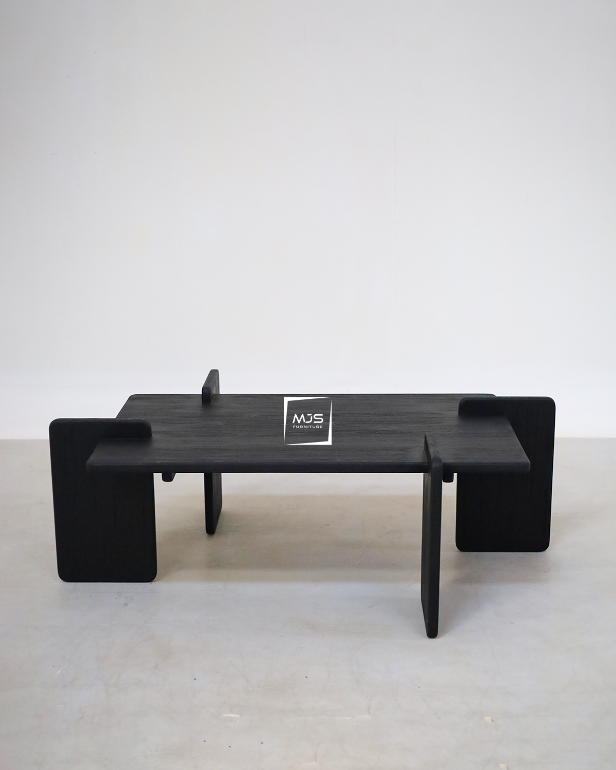 Coffee Table Jati Rustic Hitam Minimalis